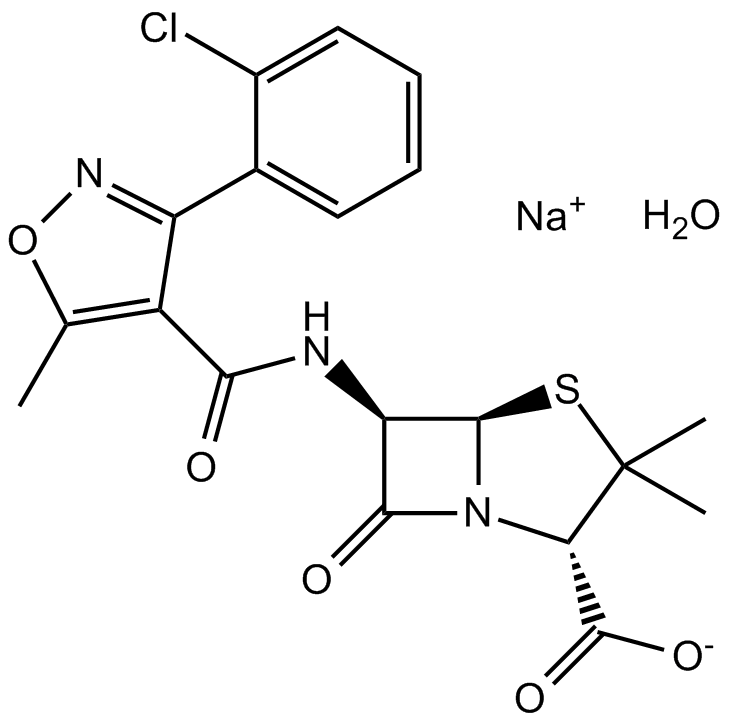 Cloxacillin Sodium 化学構造