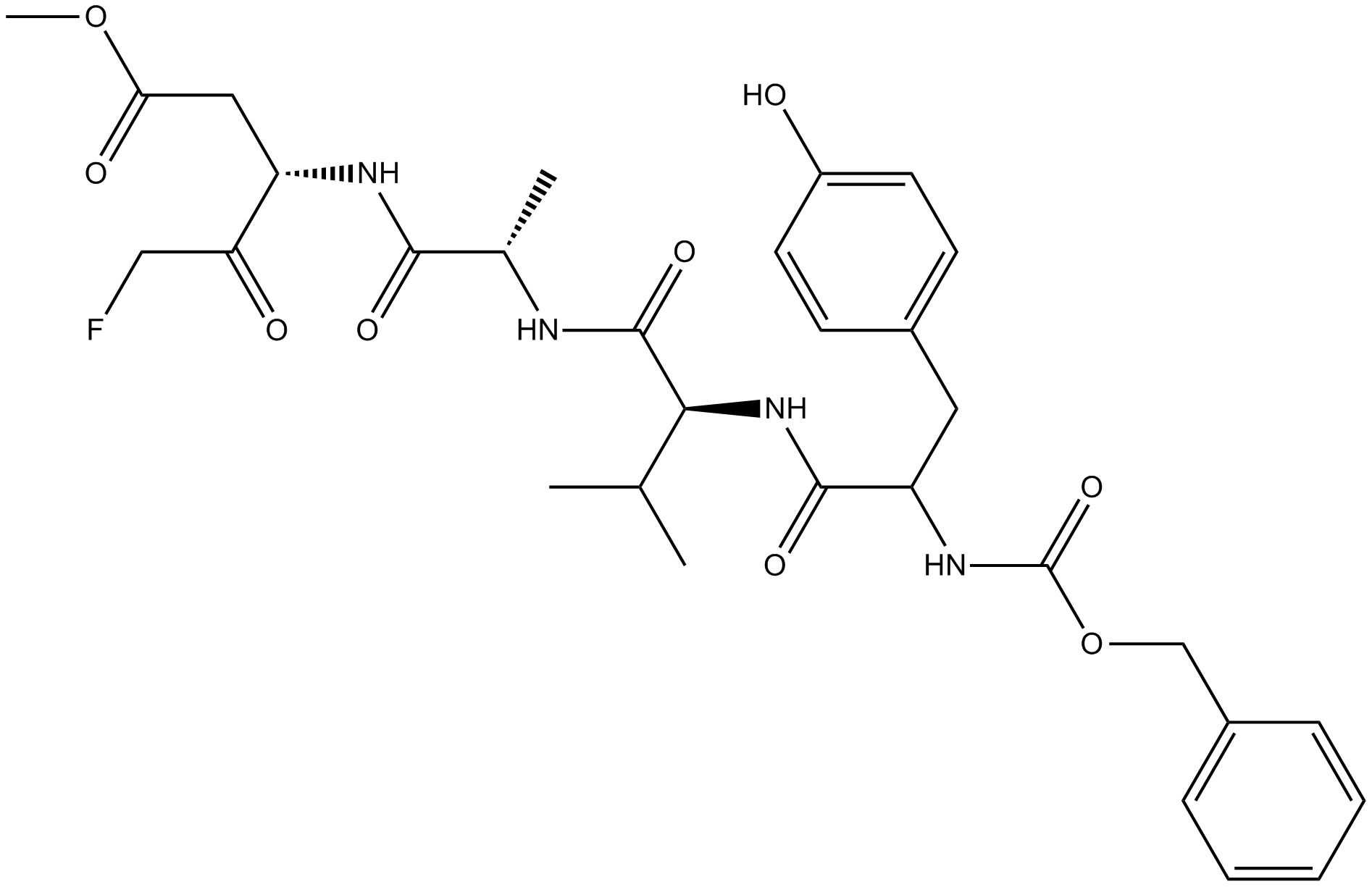 Z-YVAD-FMK  Chemical Structure