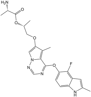 Brivanib Alaninate (BMS-582664)  Chemical Structure