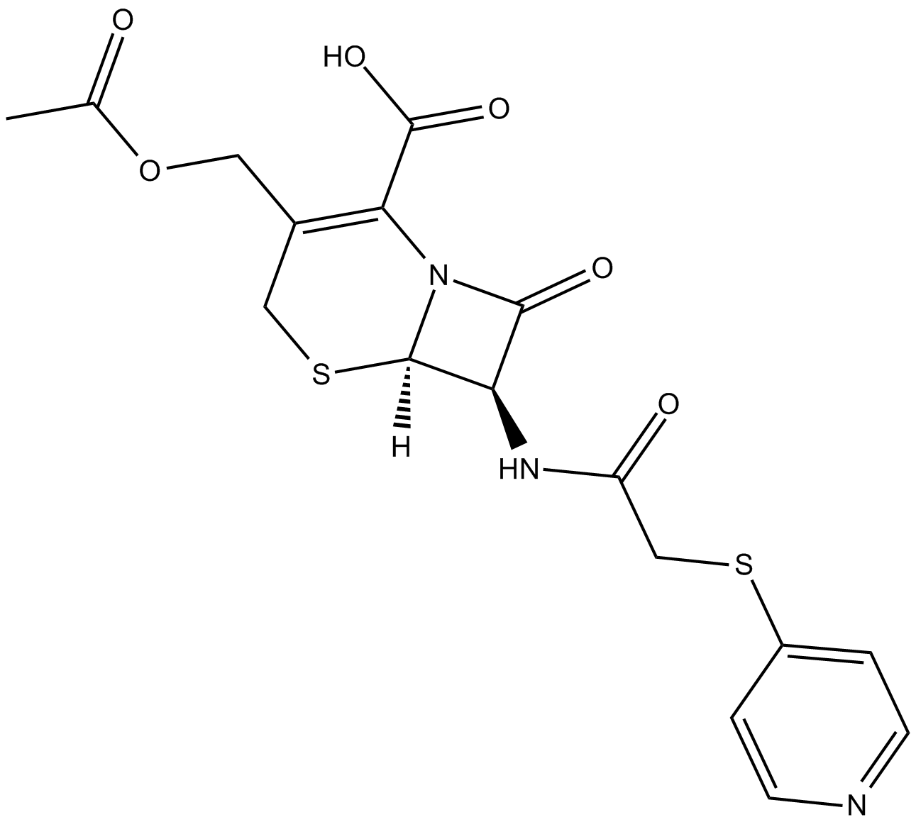 Cefapirin  Chemical Structure
