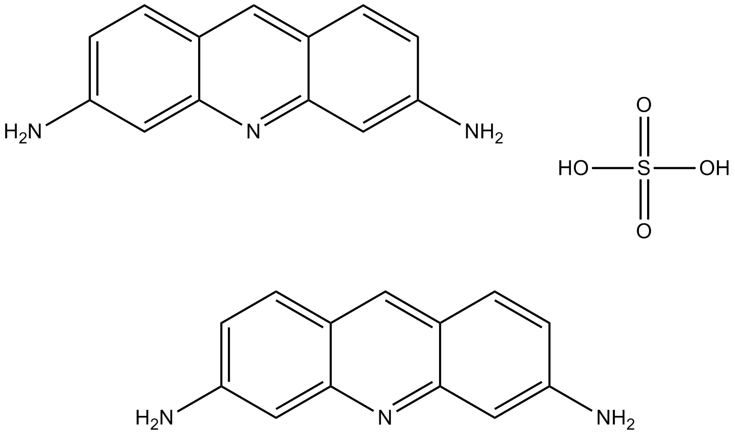 Proflavine Hemisulfate Chemical Structure