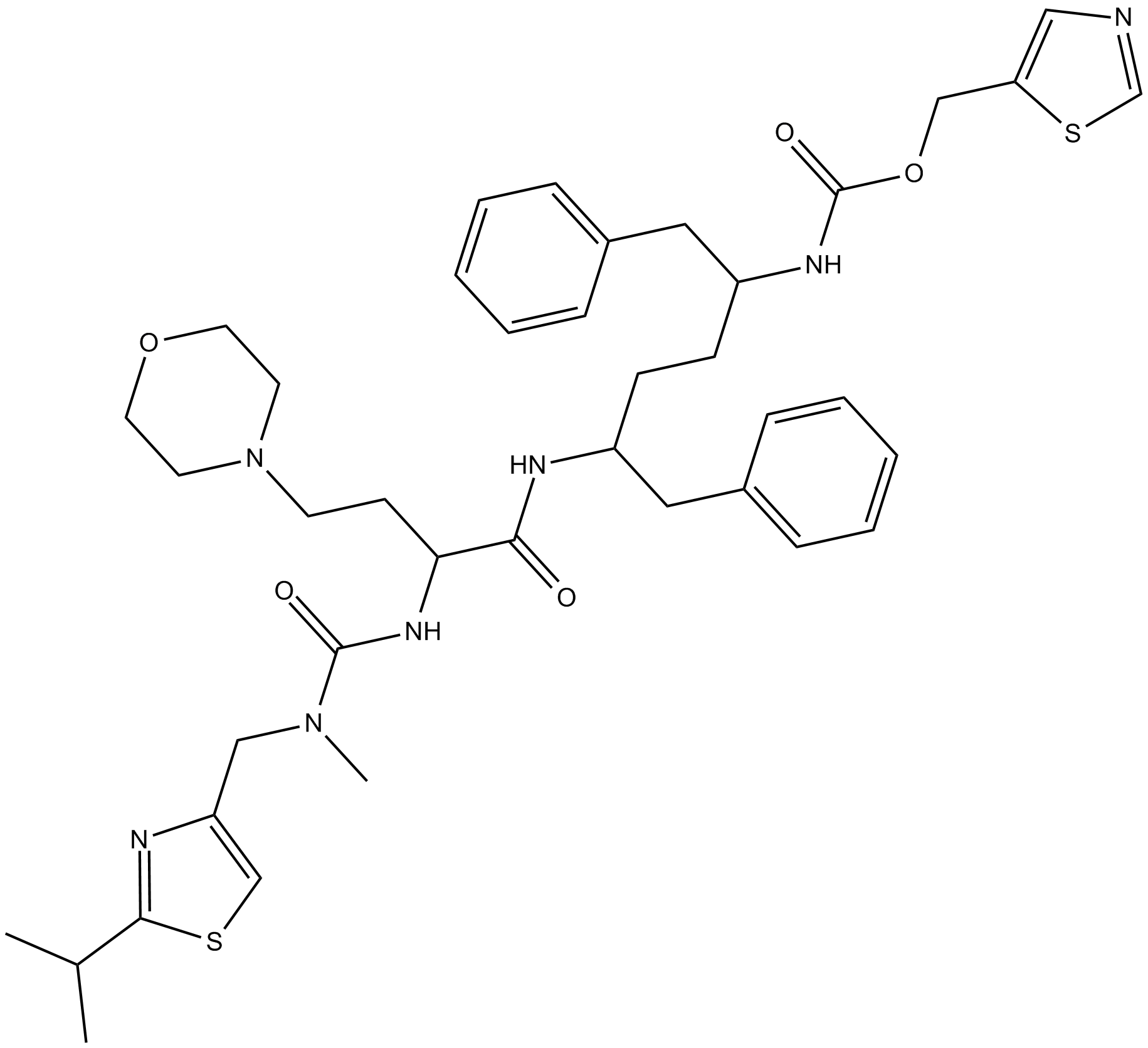 Cobicistat (GS-9350) التركيب الكيميائي