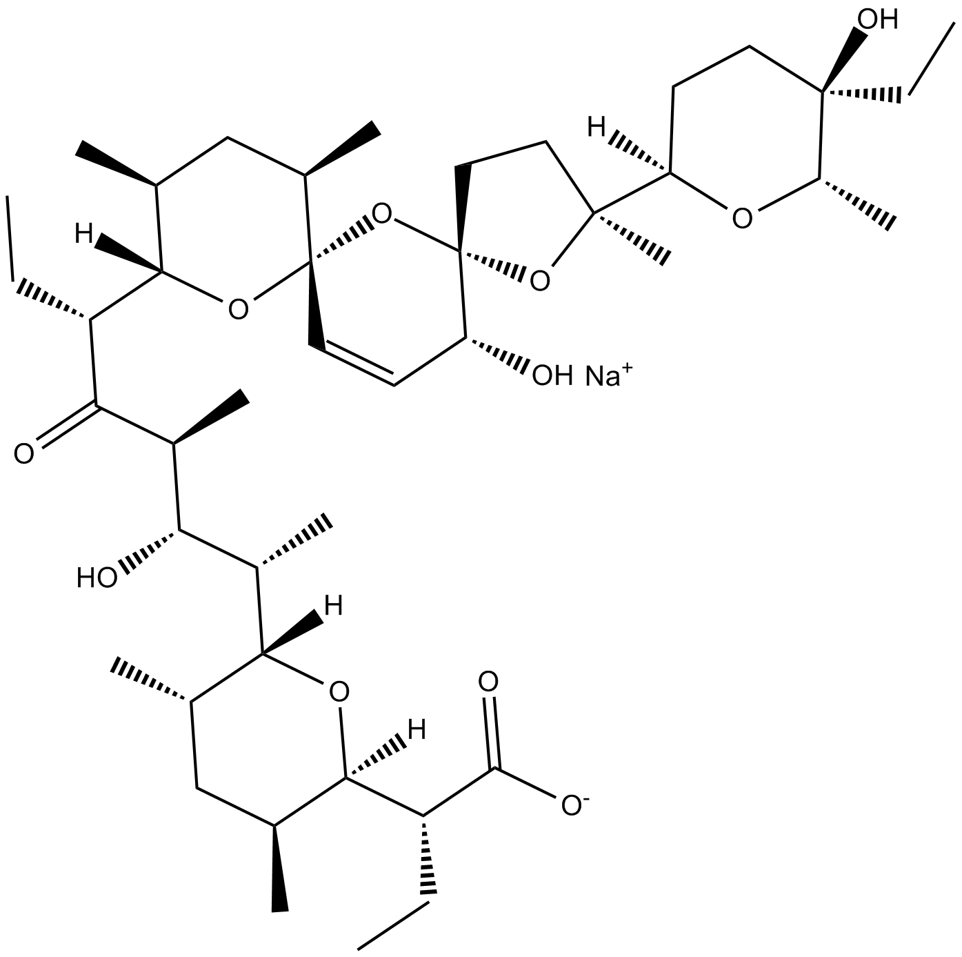 Narasin (sodium salt)  Chemical Structure