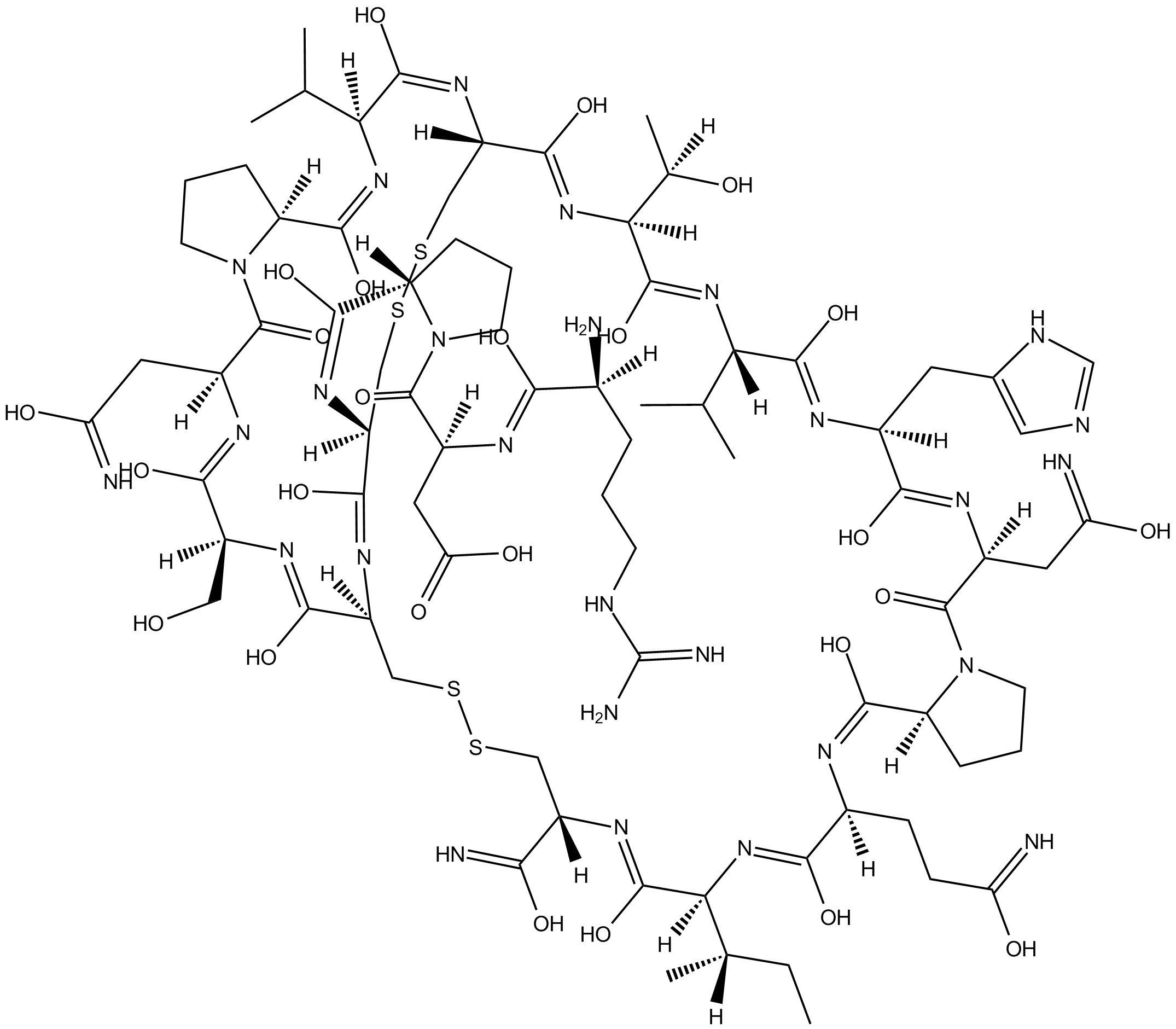 α-Conotoxin PIA Chemische Struktur