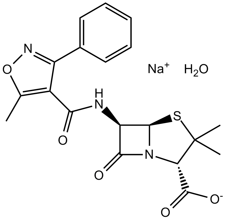 Oxacillin sodium monohydrate Chemische Struktur