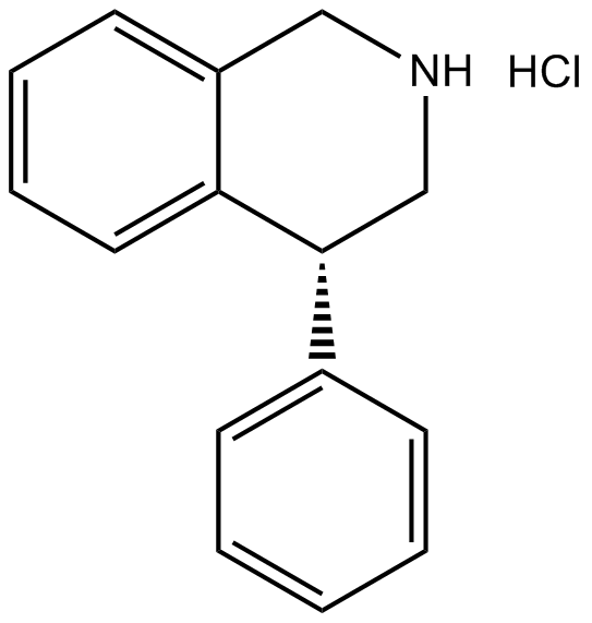 4-Phenyl-1,2,3,4-tetrahydroisoquinoline hydrochloride 化学構造