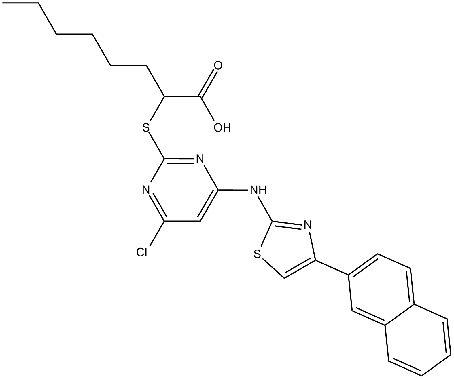 Pirinixic Acid Aminothiazole  Chemical Structure