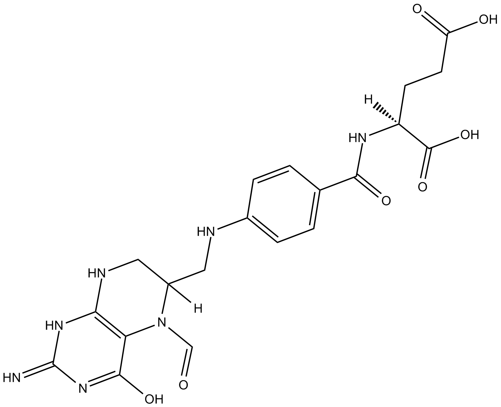 Folinic acid  Chemical Structure