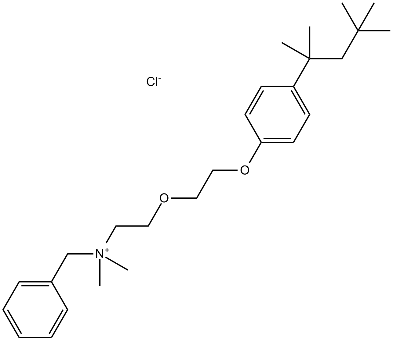 Benzethonium Chloride التركيب الكيميائي