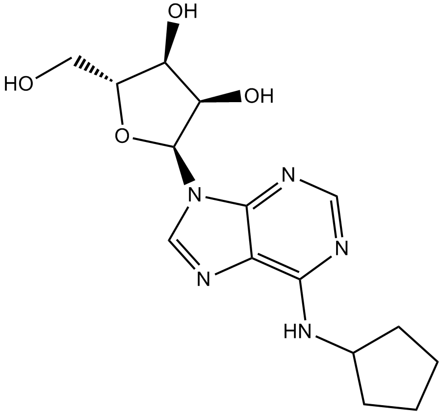 N6-Cyclopentyladenosine 化学構造