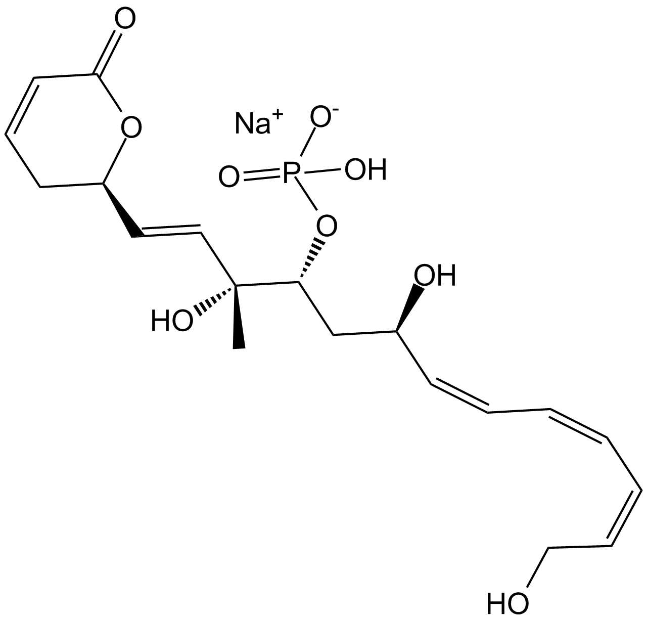 Fostriecin sodium salt  Chemical Structure
