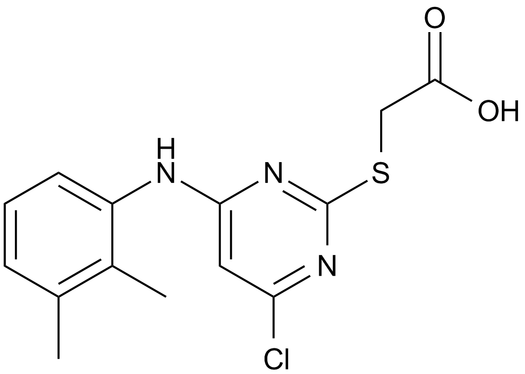 WY-14643 (Pirinixic Acid) 化学構造