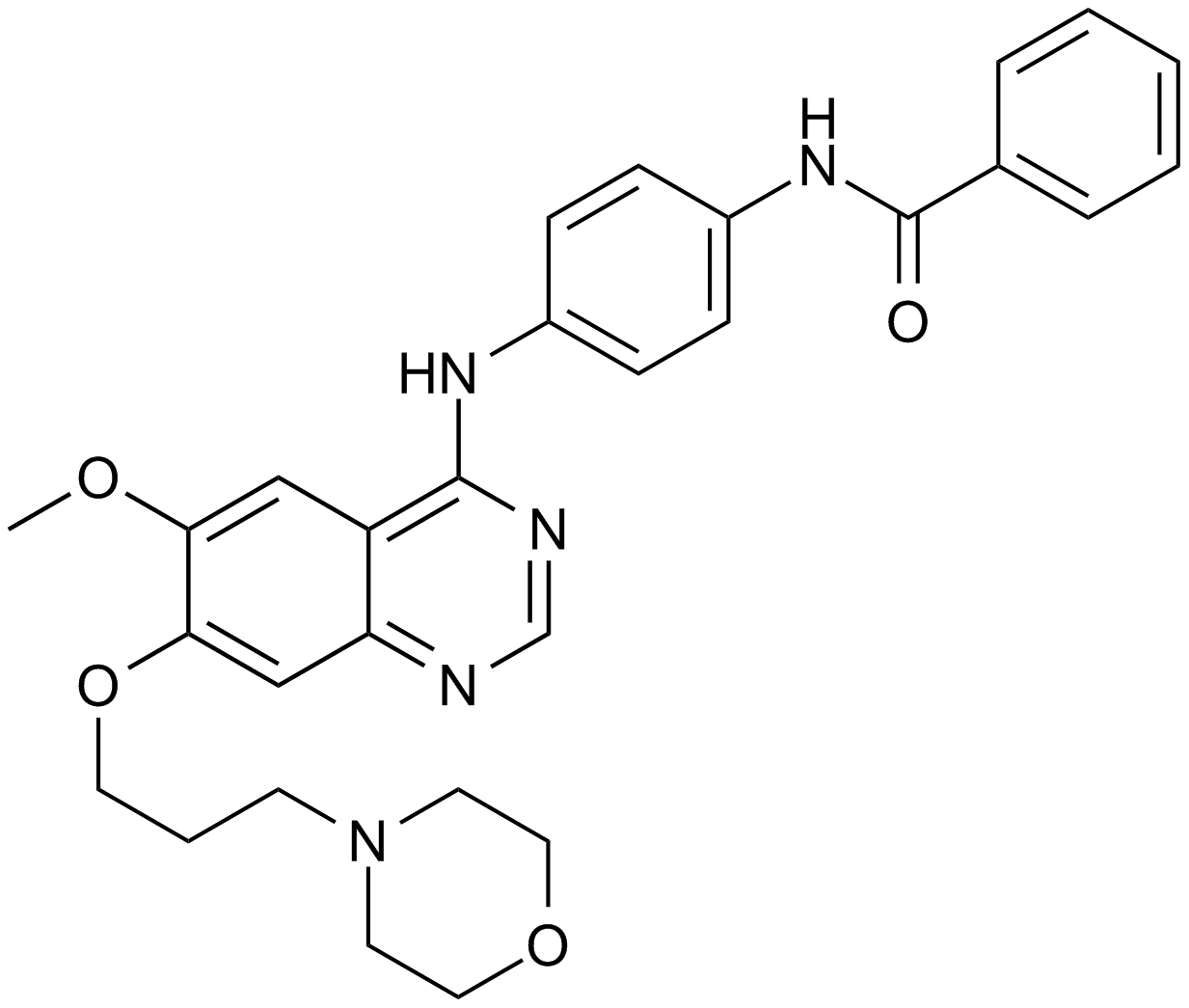 ZM 447439  Chemical Structure