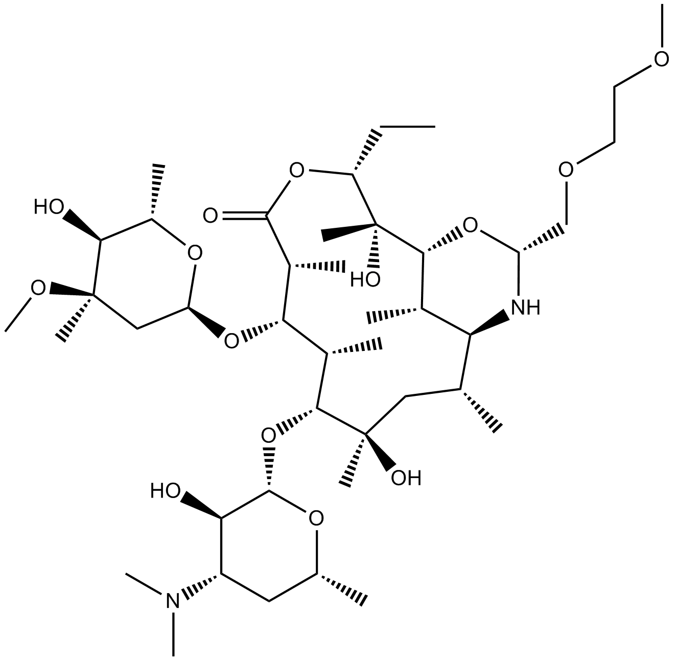 Dirithromycin 化学構造