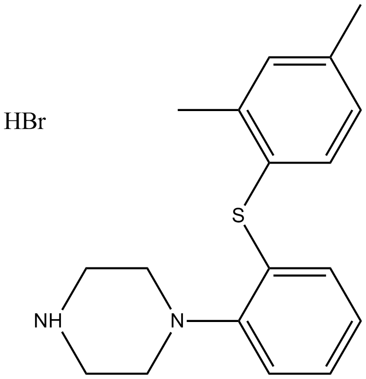 Vortioxetine (Lu AA21004) HBr 化学構造