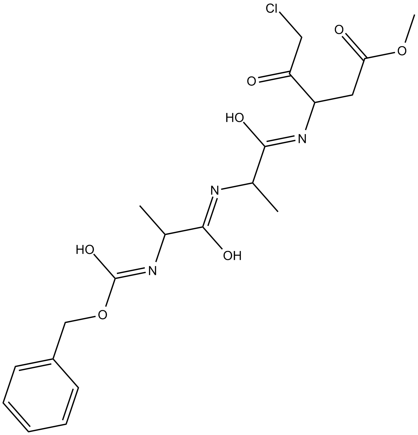 Granzyme B Inhibitor Z-AAD-CH2Cl Chemische Struktur