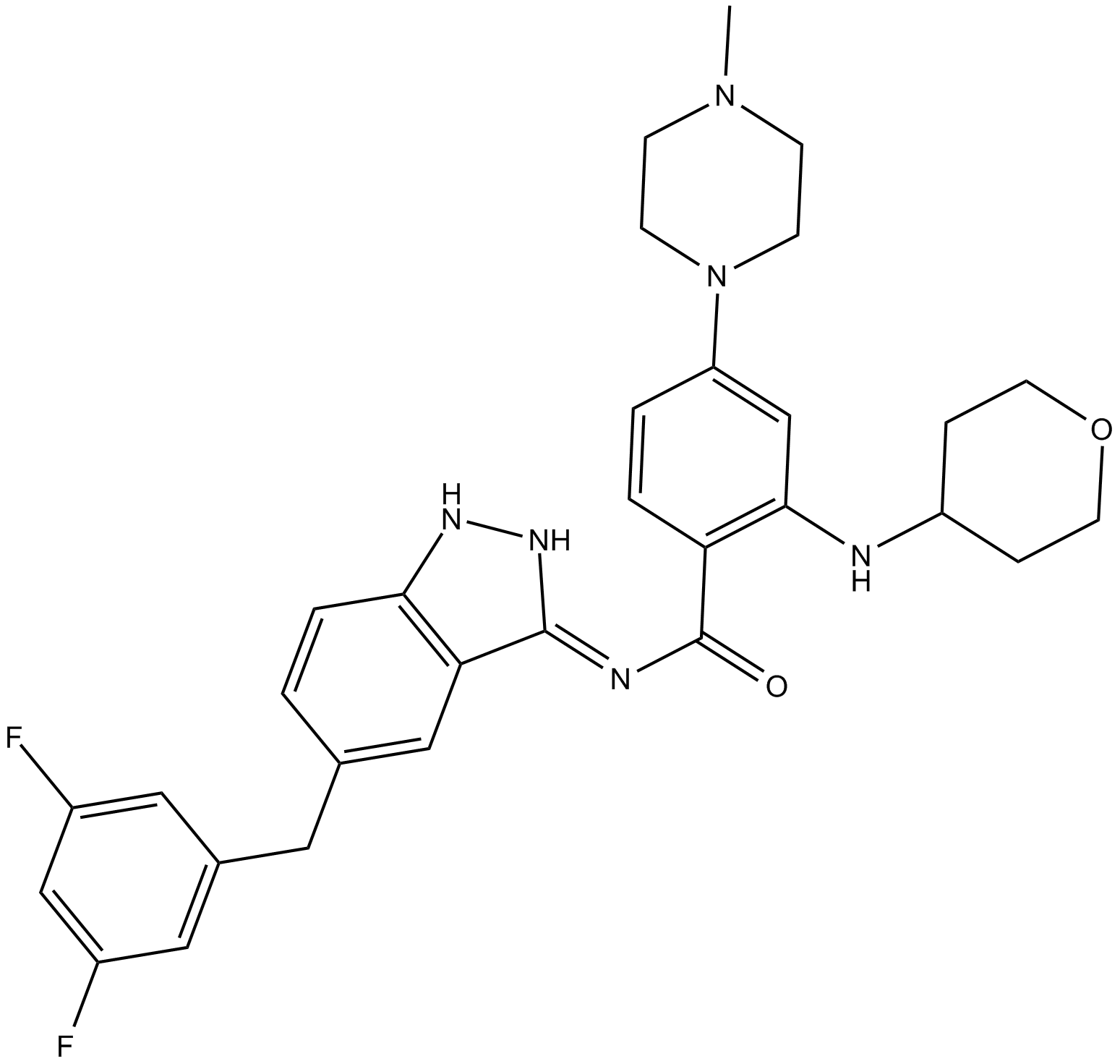 Entrectinib Chemische Struktur