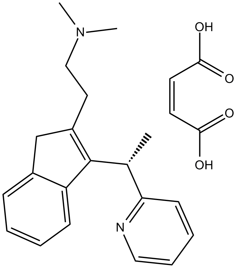 (S)-(+)-Dimethindene maleate Chemische Struktur