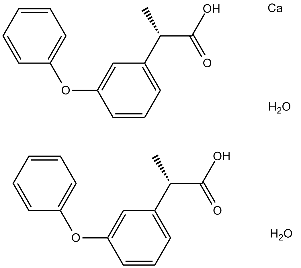 Fenoprofen calcium hydrate  Chemical Structure