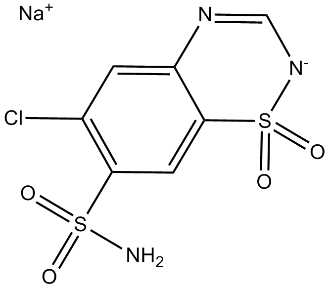 Chlorothiazide Sodium  Chemical Structure