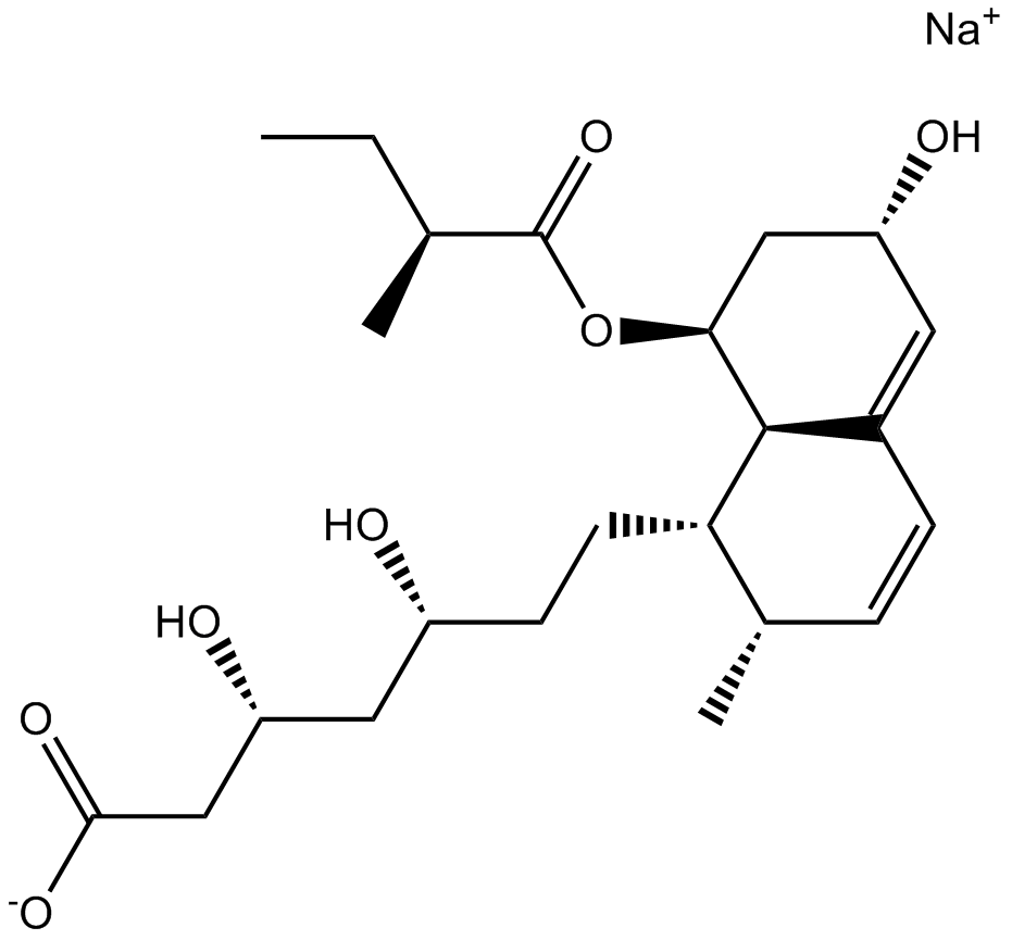 Pravastatin sodium Chemische Struktur