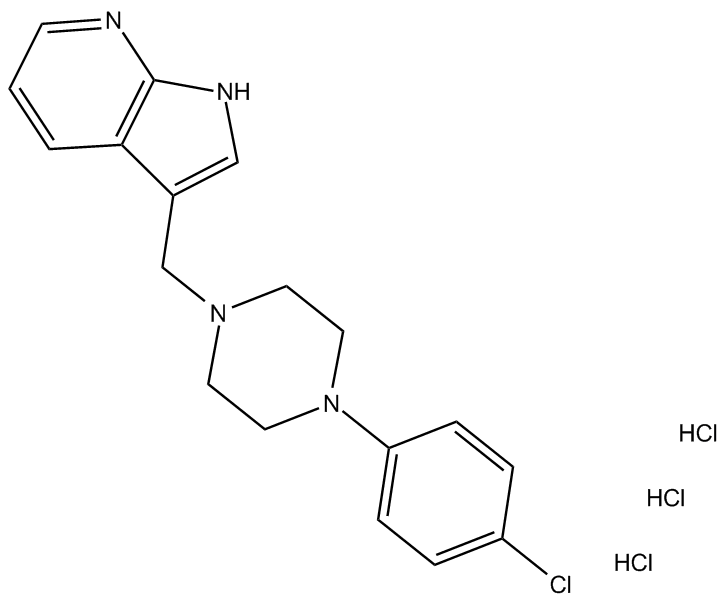 L-745,870 trihydrochloride 化学構造