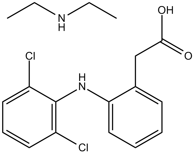 Diclofenac Diethylamine 化学構造