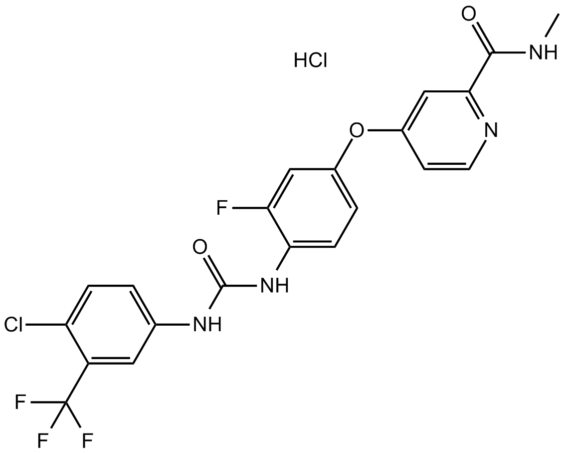 Regorafenib hydrochloride  Chemical Structure