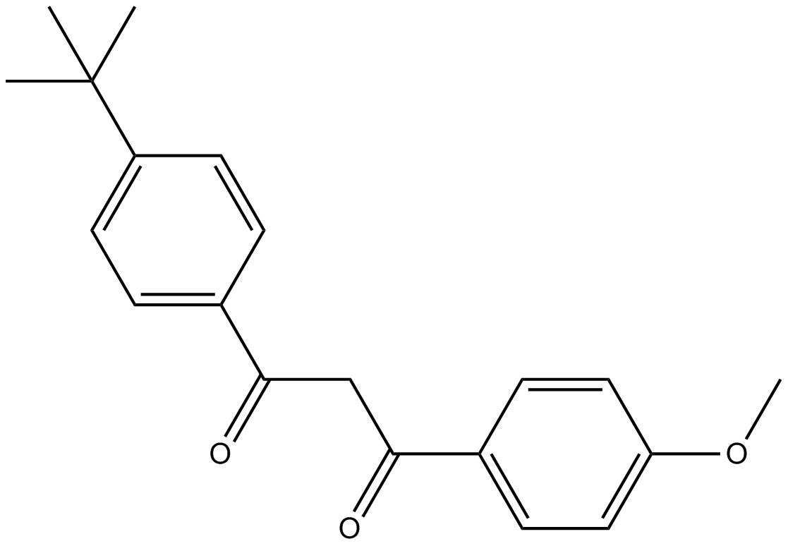 Avobenzone Chemische Struktur