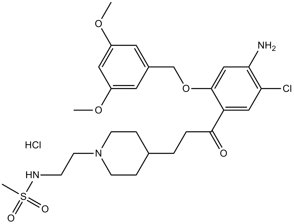 RS 39604 hydrochloride 化学構造