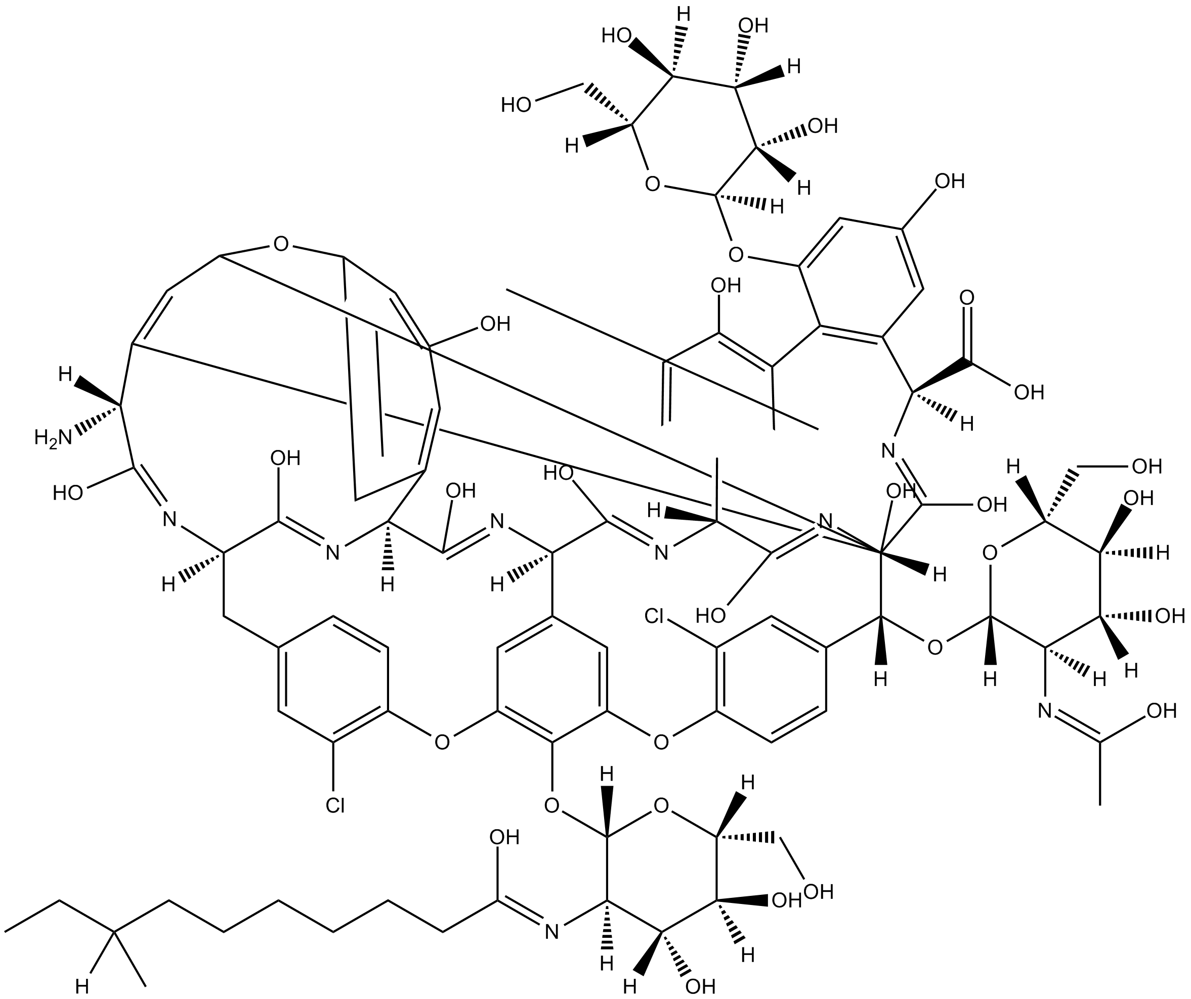 Teicoplanin A2-4 التركيب الكيميائي