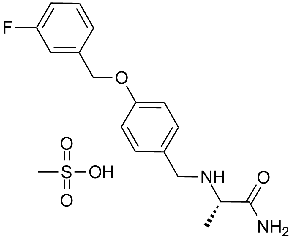 Safinamide Mesylate 化学構造