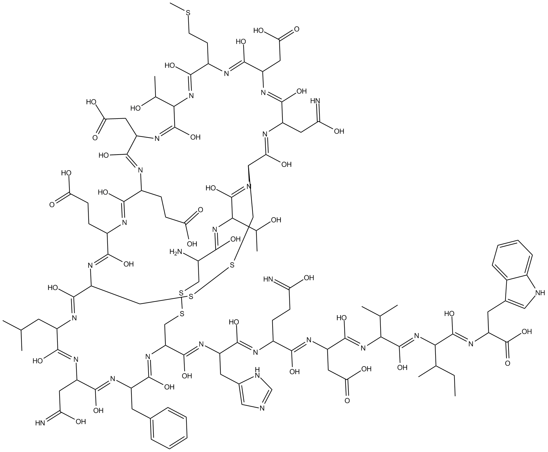 Sarafotoxin S6b  Chemical Structure