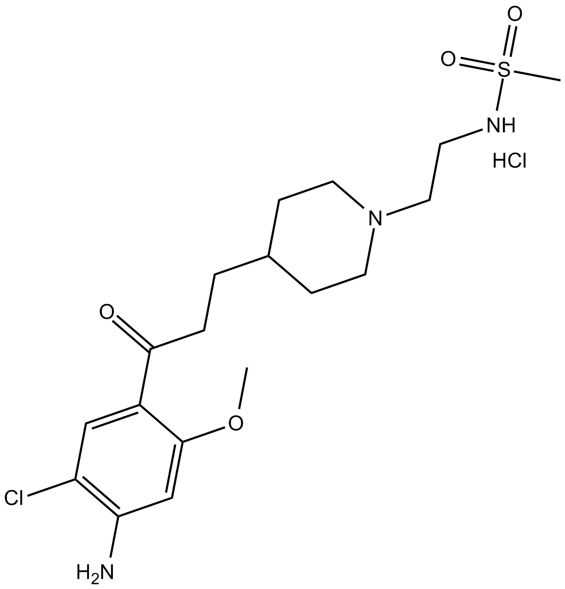 RS 67506 hydrochloride 化学構造