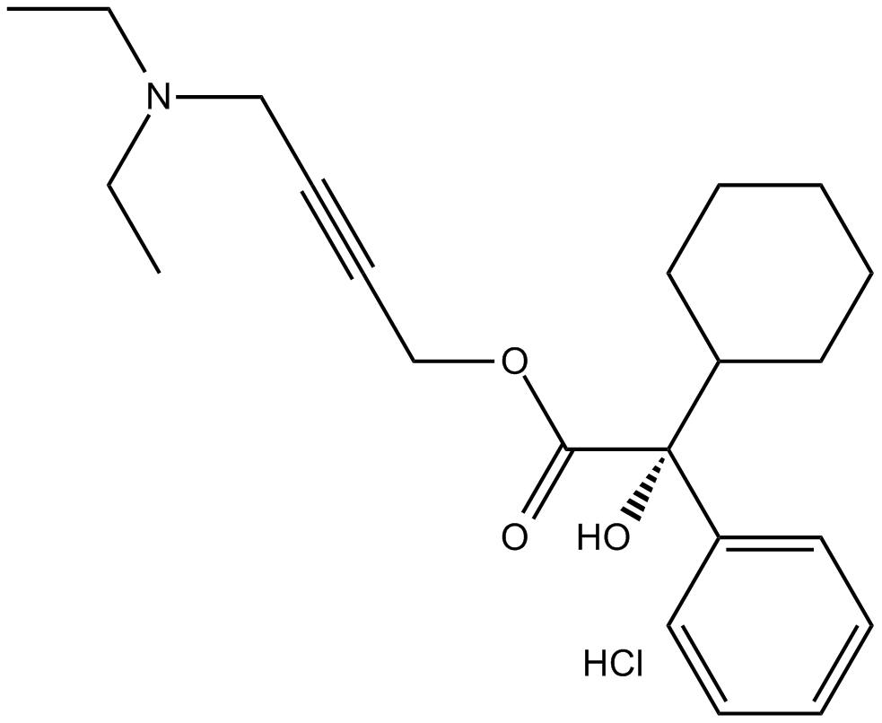Oxybutynin chloride 化学構造