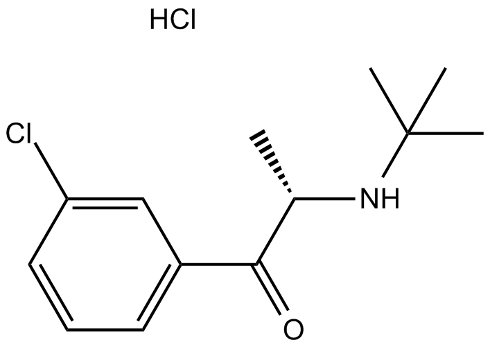 Bupropion hydrochloride Chemische Struktur