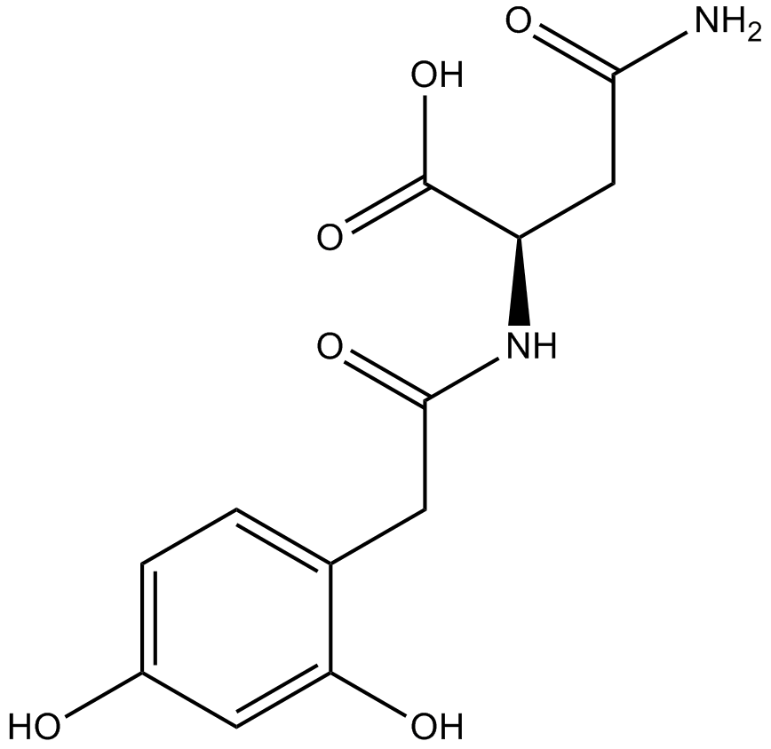 2,4-Dihydroxyphenylacetyl-L-asparagine  Chemical Structure