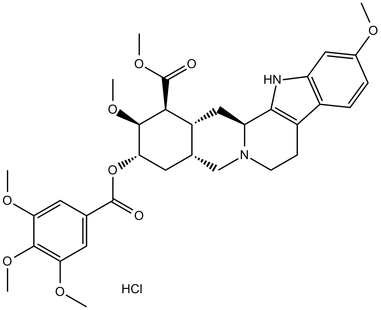 Reserpine hydrochloride Chemical Structure