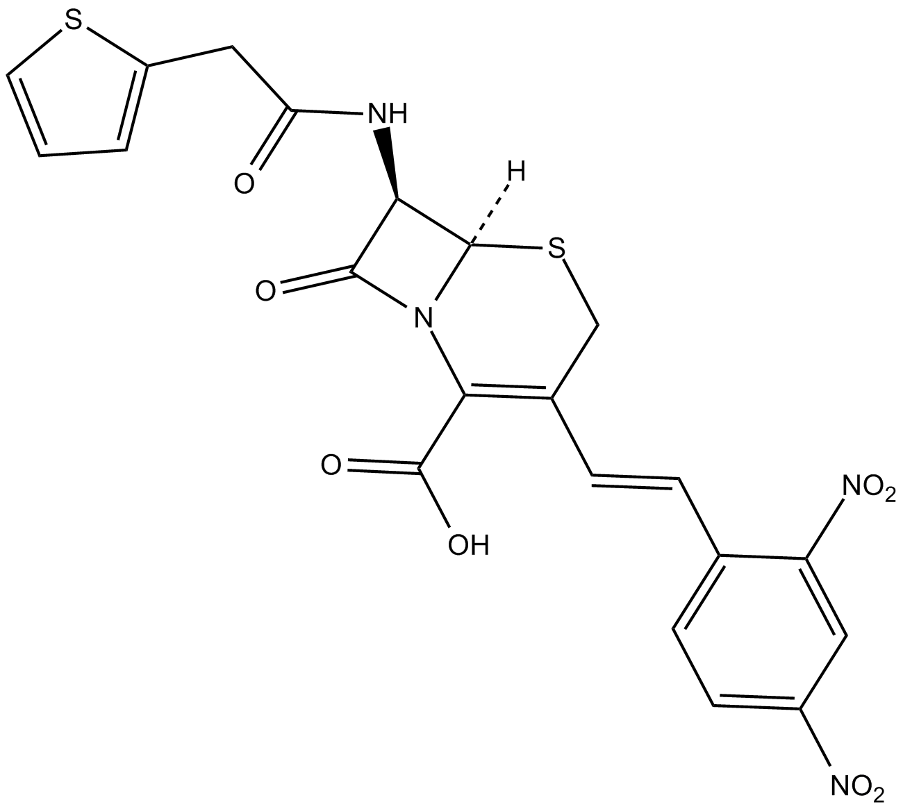 Nitrocefin Chemische Struktur