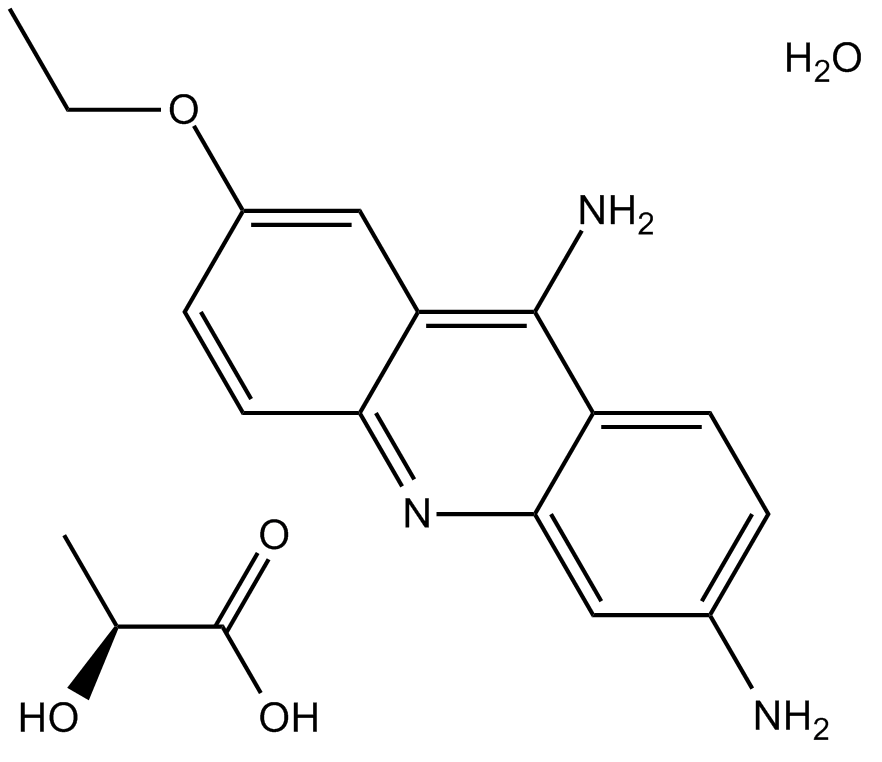 Ethacridine lactate monohydrate 化学構造
