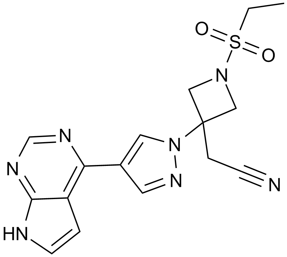 Baricitinib (LY3009104, INCB028050) 化学構造