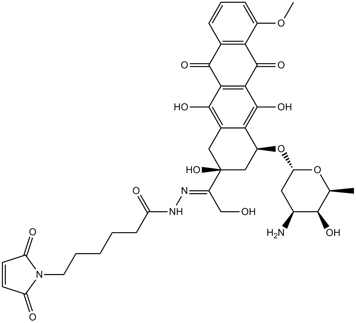 Aldoxorubicin Chemische Struktur