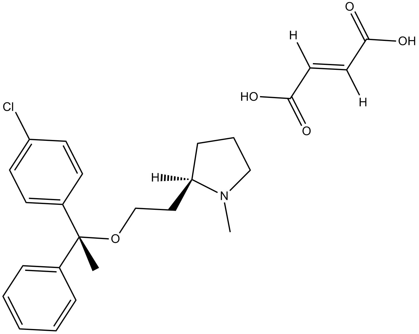 Clemastine Fumarate  Chemical Structure
