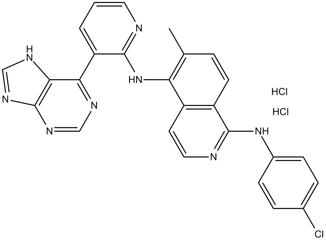 B-Raf inhibitor 1 dihydrochloride  Chemical Structure