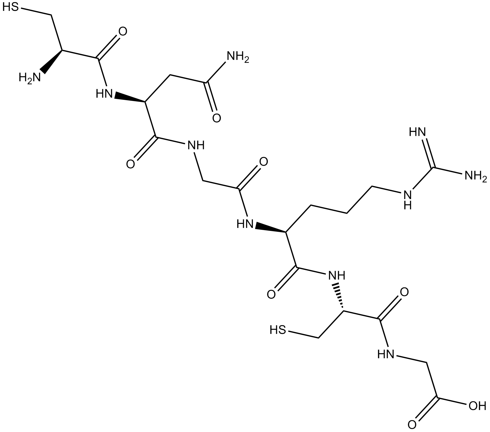 NGR peptide التركيب الكيميائي