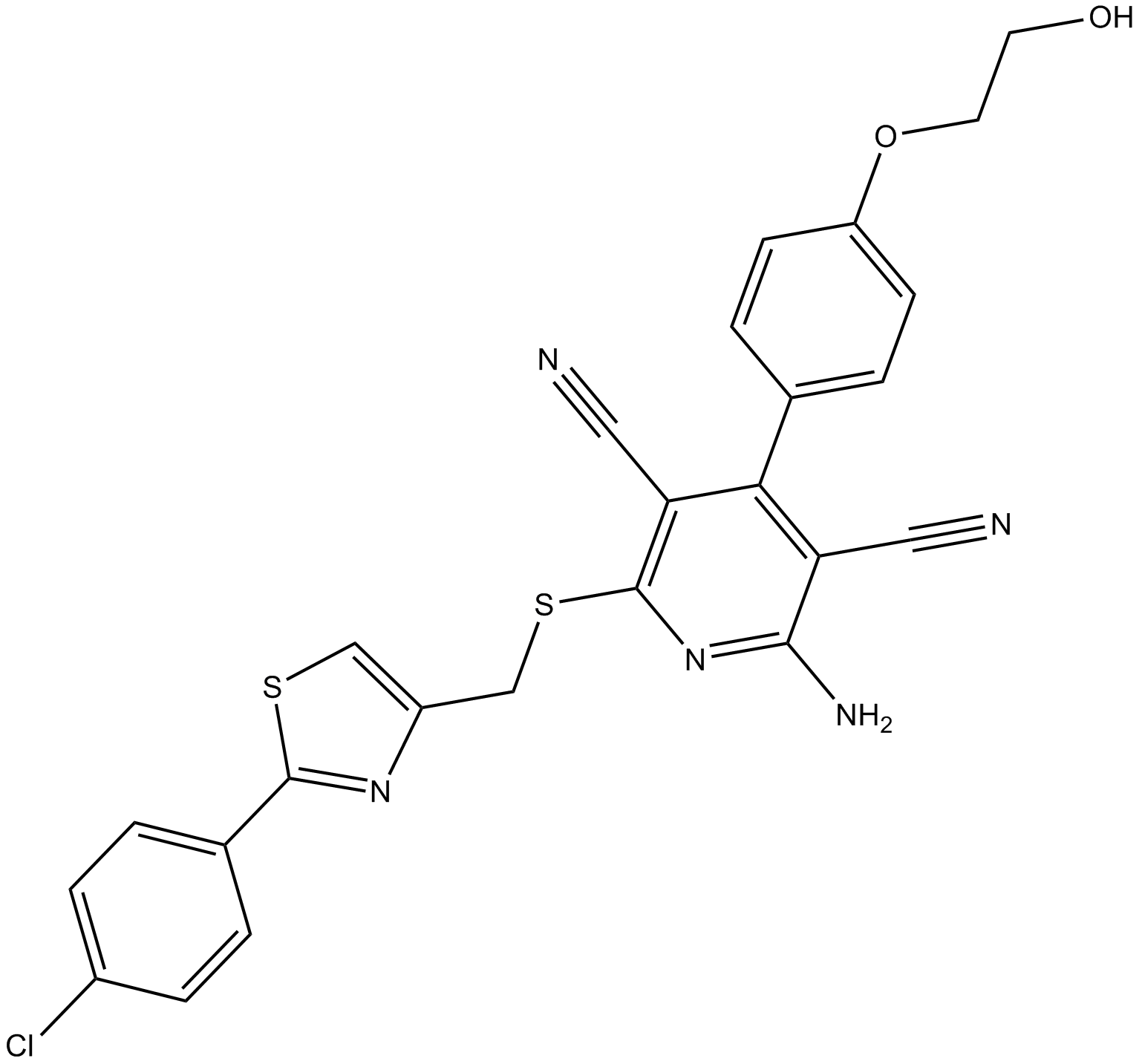 Capadenoson التركيب الكيميائي