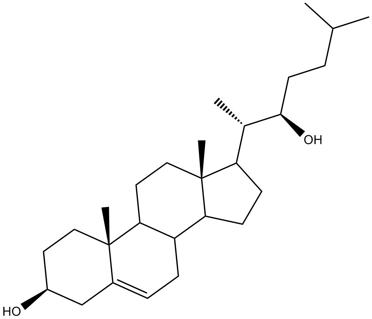 22(R)-hydroxy Cholesterol  Chemical Structure