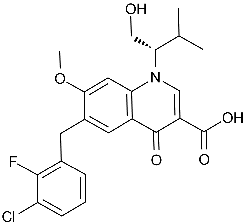 Elvitegravir (GS-9137)  Chemical Structure