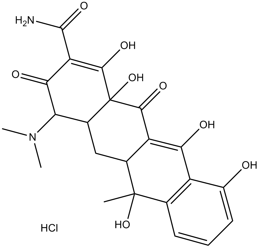 Tetracycline Hydrochloride  Chemical Structure