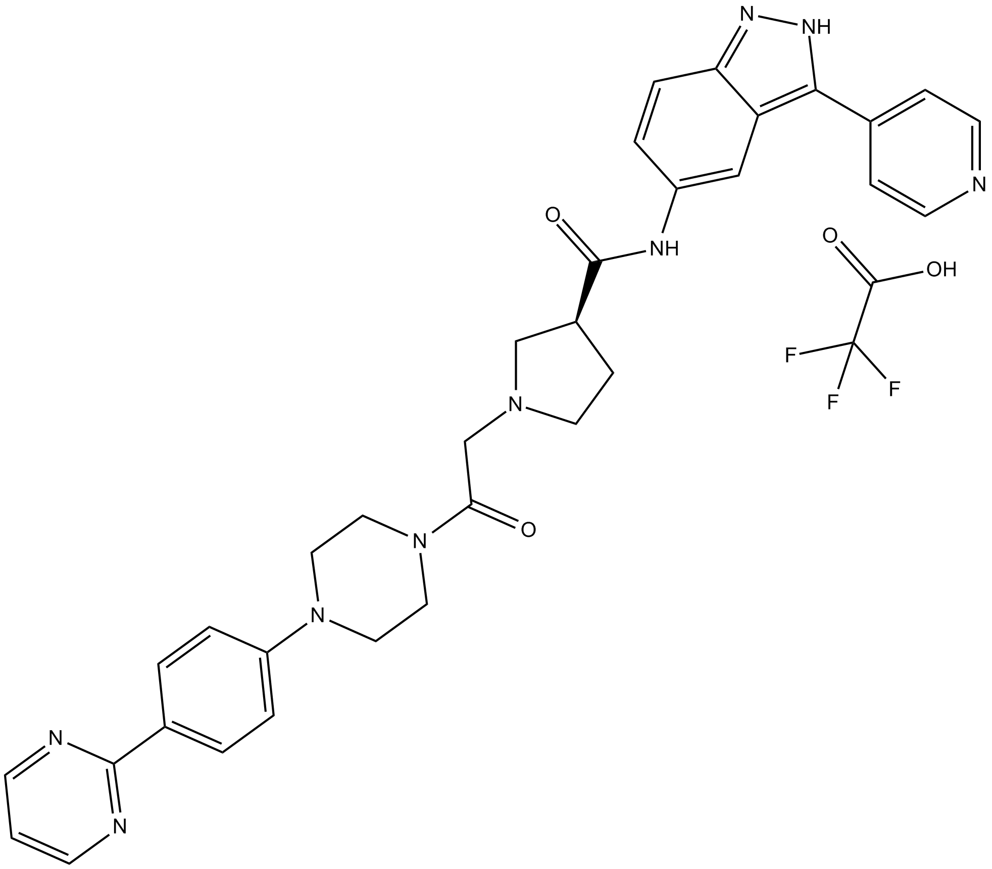 SCH772984 TFA Chemische Struktur